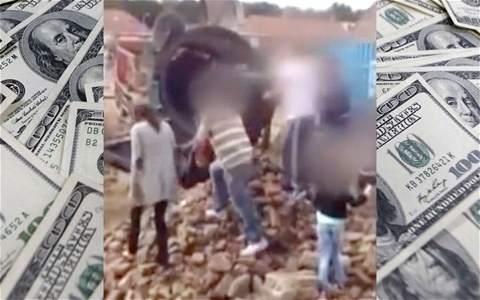 'Mua tien' trut xuong cong truong xay dung hinh anh