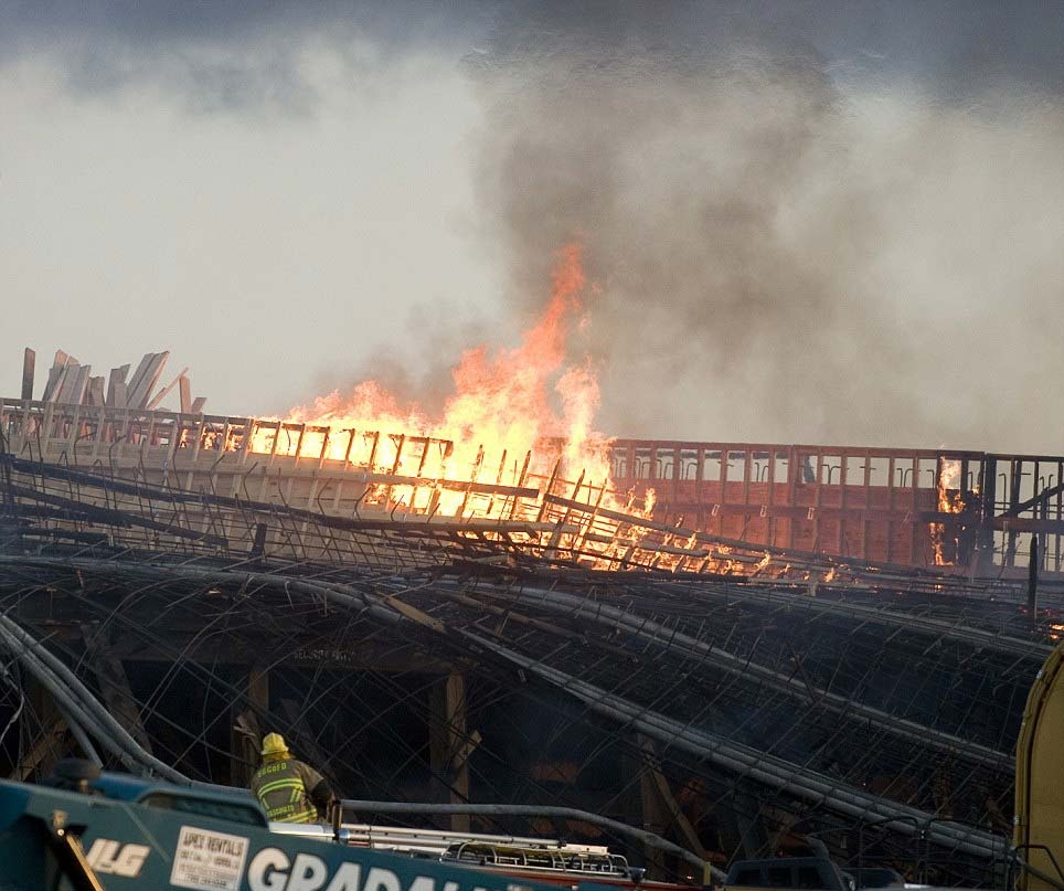 Cay cau khong lo boc chay du doi hinh anh
