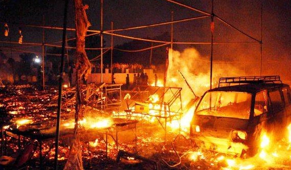 Chay cho phao tai An Do hinh anh