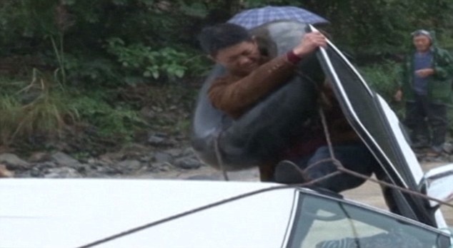 Canh tuong cuu o to trong nuoc lu bang may cuoc hinh anh