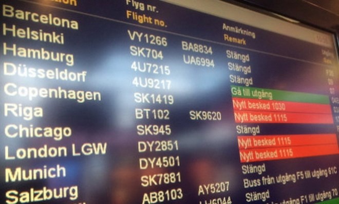 Thuy Dien: San bay Stockholm bi te liet do de doa danh bom hinh anh