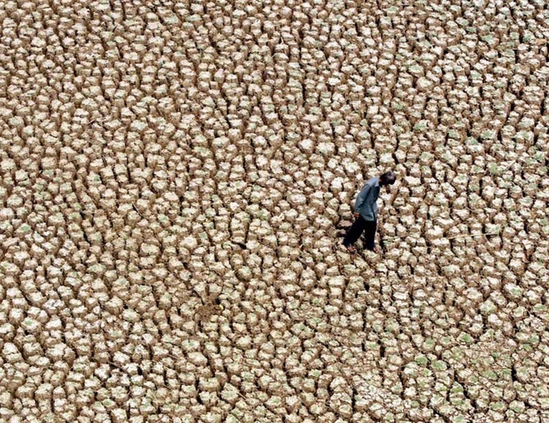 Song ho An Do nut ne trong nang nong gan 50 do C hinh anh