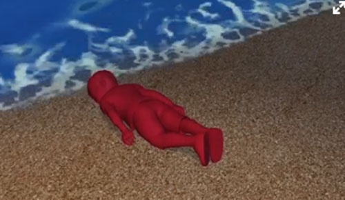 Mo phong hanh trinh sinh tu cua gia dinh be trai Syria hinh anh