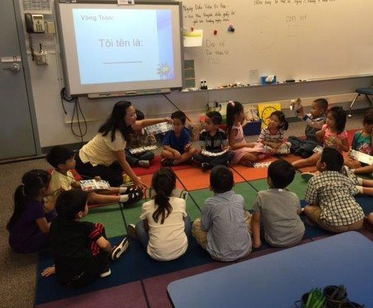 Lop hoc song ngu tieng Viet o My hinh anh