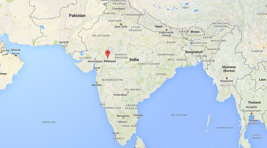 Vị trí nhà hàng sập do bình ga nổ ở Ấn Độ sáng nay. Khi sự cố xảy ra, rất nhiều người đang ăn sáng tại công trình. Bên cạnh đó, hiện trường rất gần bến xe bus. Vì vậy, số người thương vong cao. Ảnh: Google Maps