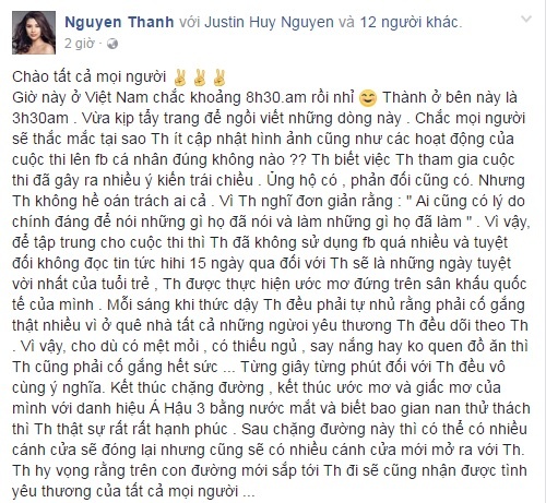 Nguyen Thi Thanh len tieng viec thi chui anh 1