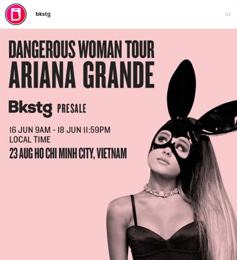Ariana Grande toi Viet Nam anh 1