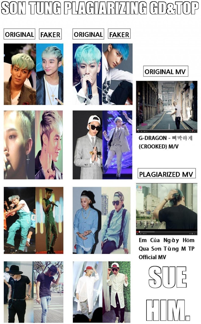 Sơn Tùng tranh cãi với G-Dragon,  Mino ảnh 1 Son Tung tranh cai voi G-Dragon,  Mino anh 1