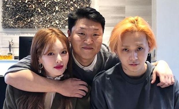 'Nu hoang quyen ru' HyunA va ban trai gia nhap cong ty cua PSY hinh anh