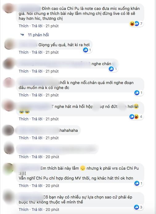 Chi pu bị chê hát dở ảnh 2 Chi pu bi che hat do anh 2