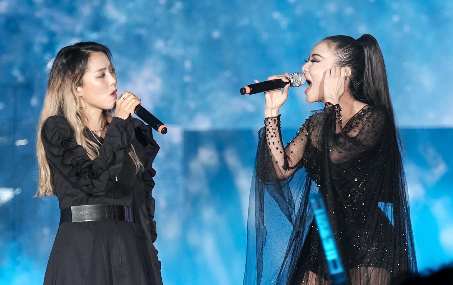 Thu Minh bi to choi xau diva Han Quoc khi hat chung hinh anh