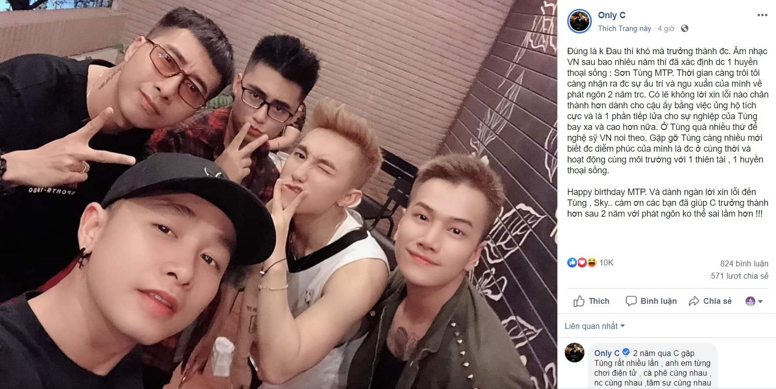 only c xin loi son tung anh 1