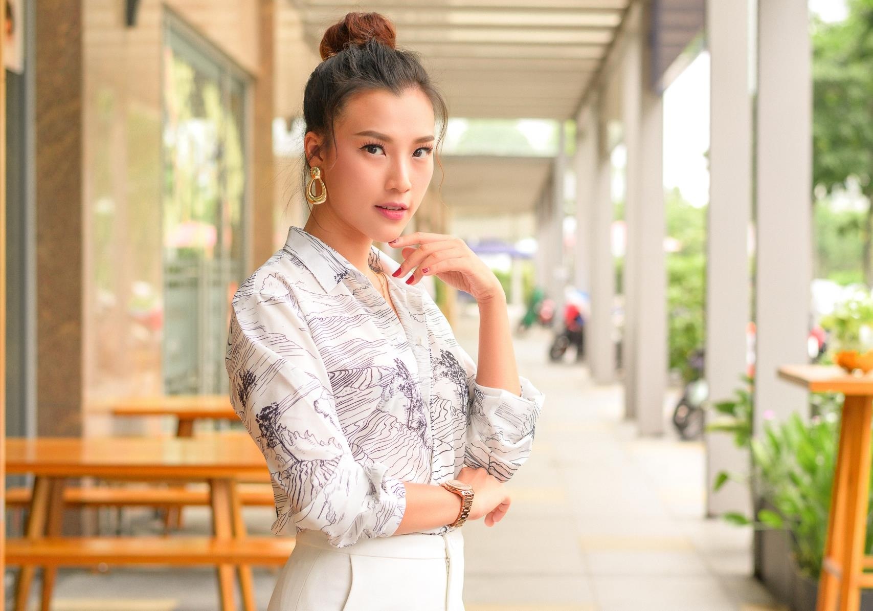 Hoang Oanh noi ve ban trai ngoai quoc anh 3