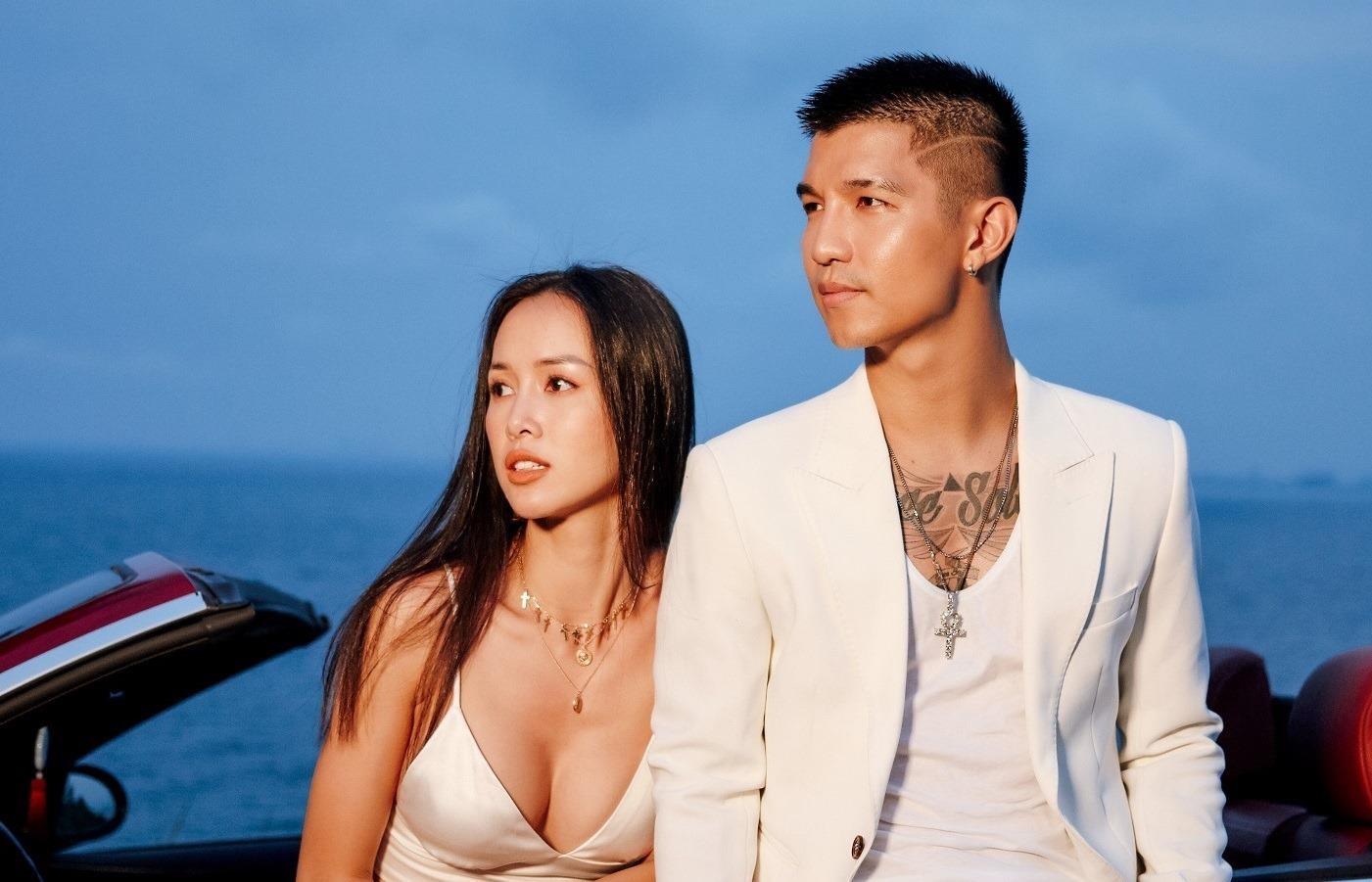 Cuong Seven cung ban gai Vu Ngoc Anh tinh tu trong MV hinh anh