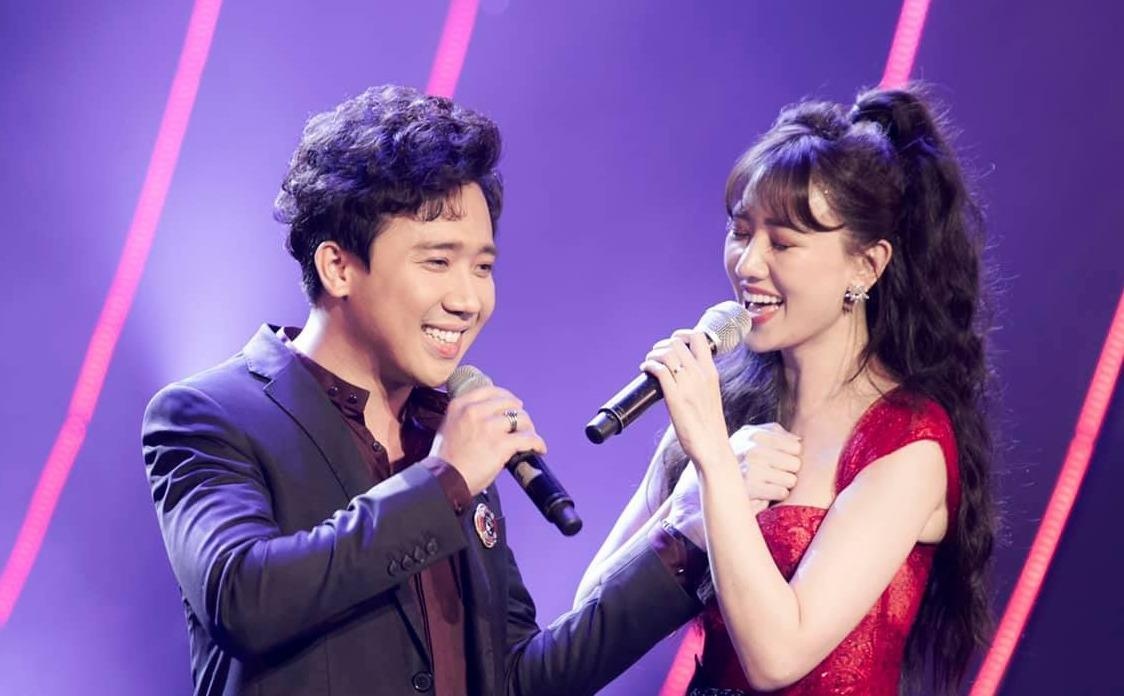 Hari Won cung Tran Thanh hat hit cua Dan Truong duoc chu y hinh anh