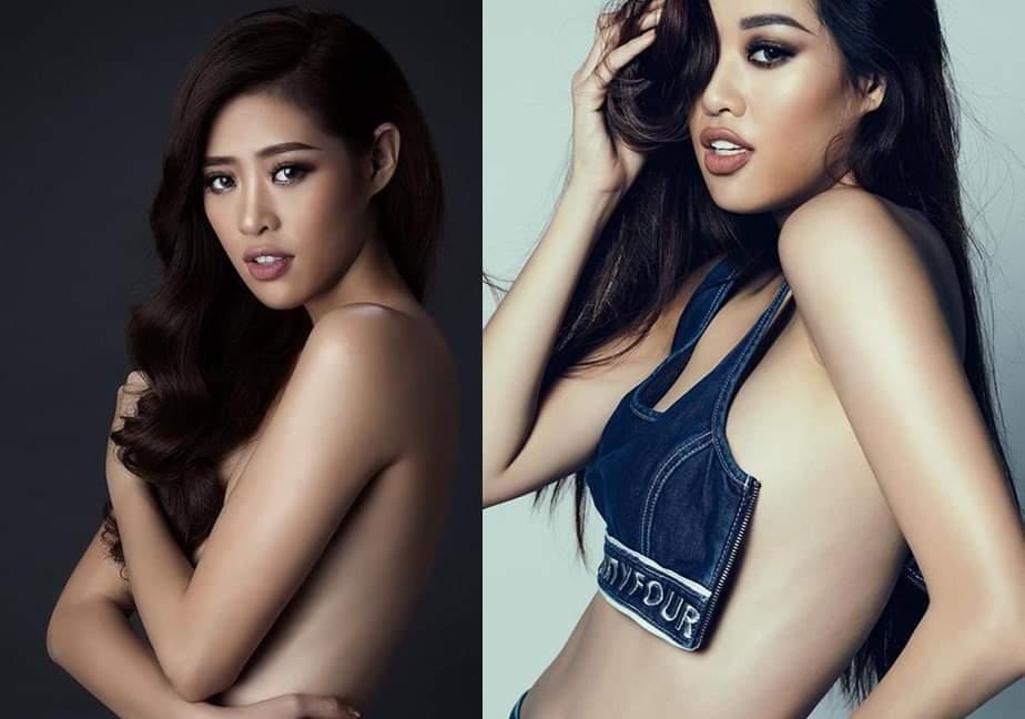 Anh ban nude cua tan Hoa hau Khanh Van khi chua noi tieng hinh anh