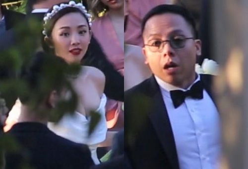 Toc Tien va Hoang Touliver bat khoc trong le cuoi vi qua xuc dong hinh anh