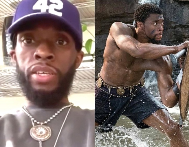 Ngoi sao 'Black Panther' khien fan lo lang vi ngoai hinh hoc hac hinh anh