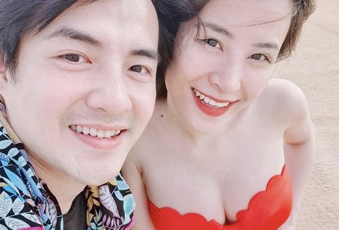 Dong Nhi tu tin mac bikini khi mang bau o thang thu 5 hinh anh