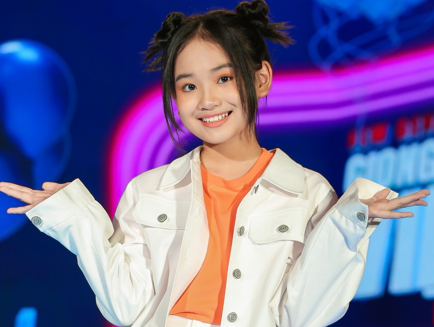 Dan thi sinh rap hay, sang san khau o Giong hat Viet nhi 2021 hinh anh