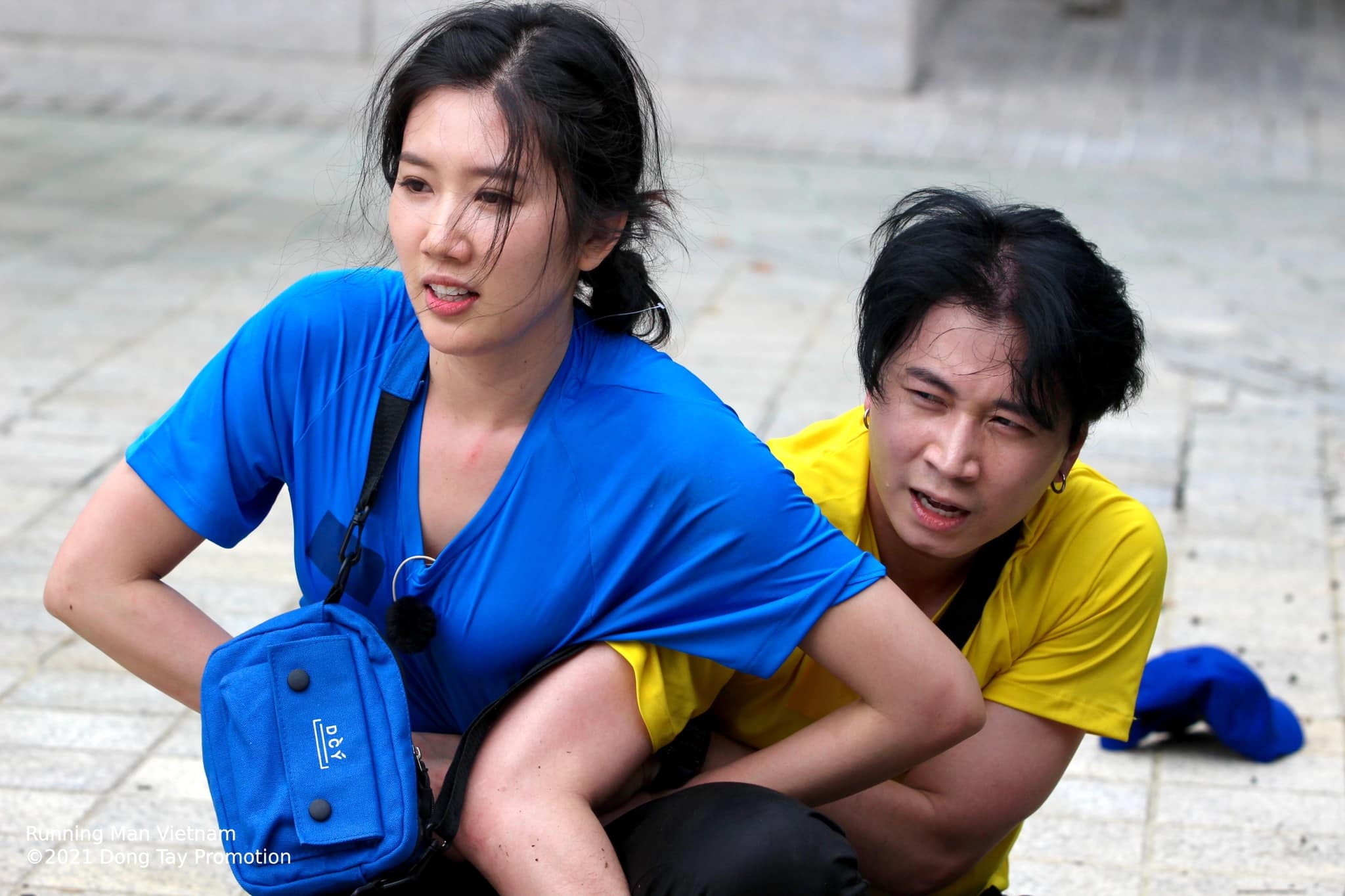 Nguoi gay bat ngo o Running Man mua hai hinh anh