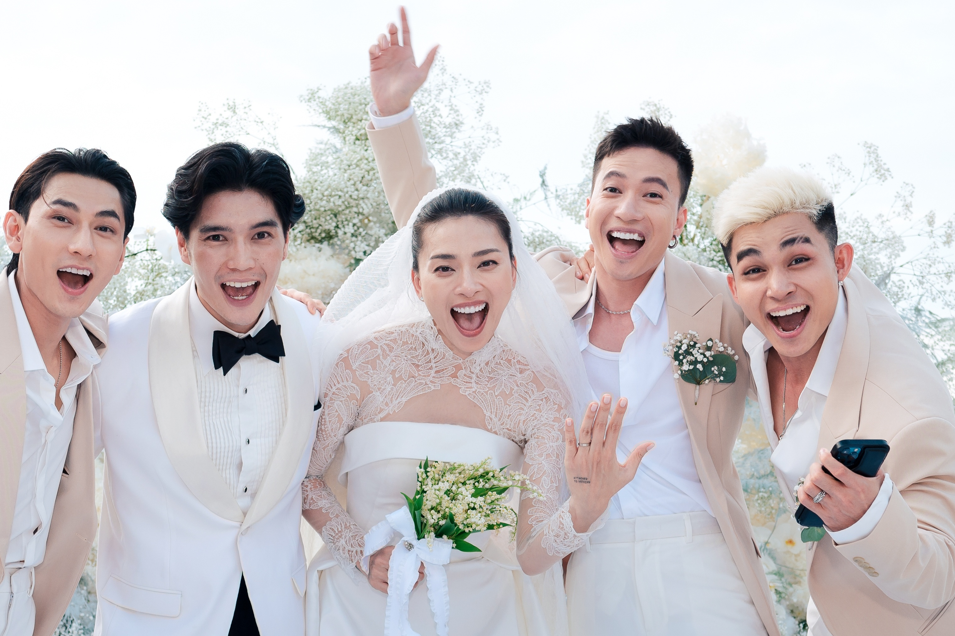 Dan khach moi du le cuoi Ngo Thanh Van - Huy Tran hinh anh