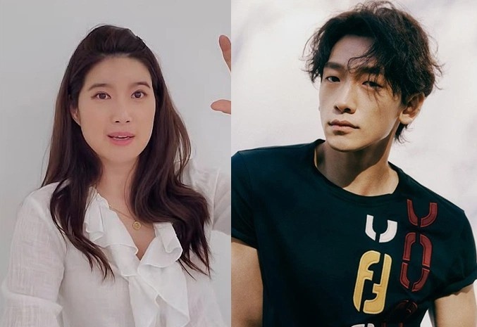 Nu ca si bi nem gach vi nhay cung Bi Rain hinh anh