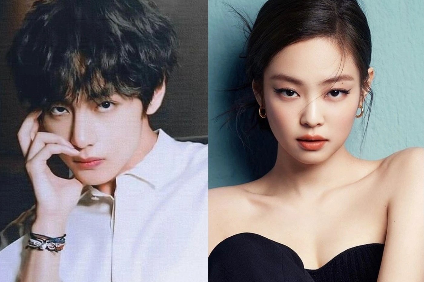 Tin Jennie va V (BTS) hen ho tiep tuc duoc ban tan hinh anh
