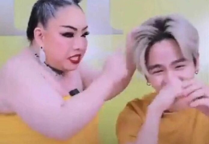 Dien vien tre tuc gian vi bi nu dai gia Thai Lan quay roi hinh anh