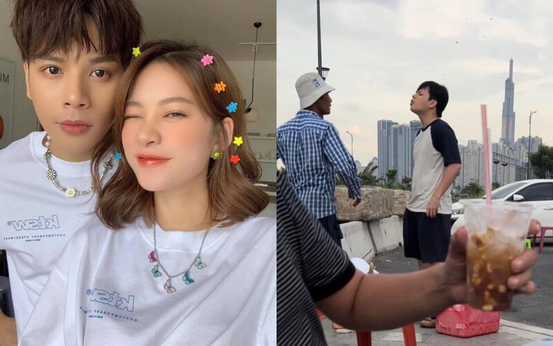 Vo chong ca si Jaykii tranh cai voi nguoi ban hang rong hinh anh