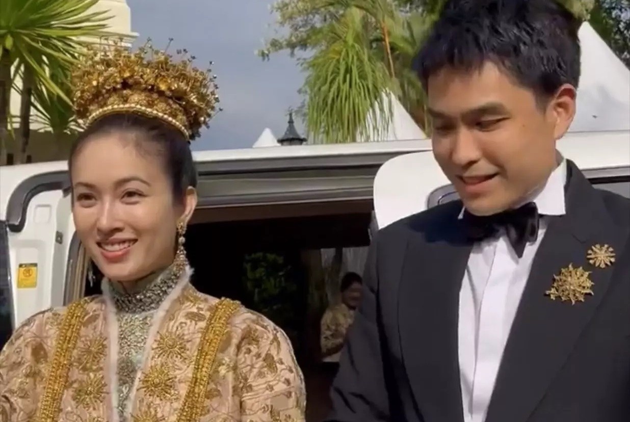 Le cuoi Hoa hau Chuyen gioi Nong Poy va chong doanh nhan hinh anh