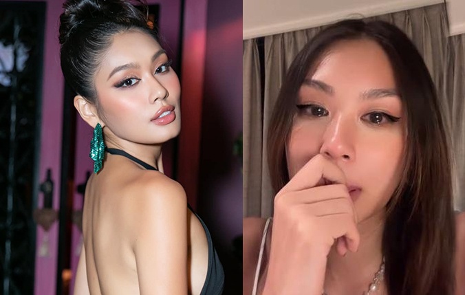 Thao Nhi Le that vong khi mat quyen thi Miss Universe 2023 hinh anh