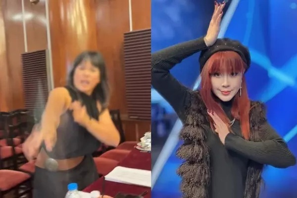 NSUT Minh Huyen bi khien trach vi nem dien thoai vao Luu Thien Huong hinh anh