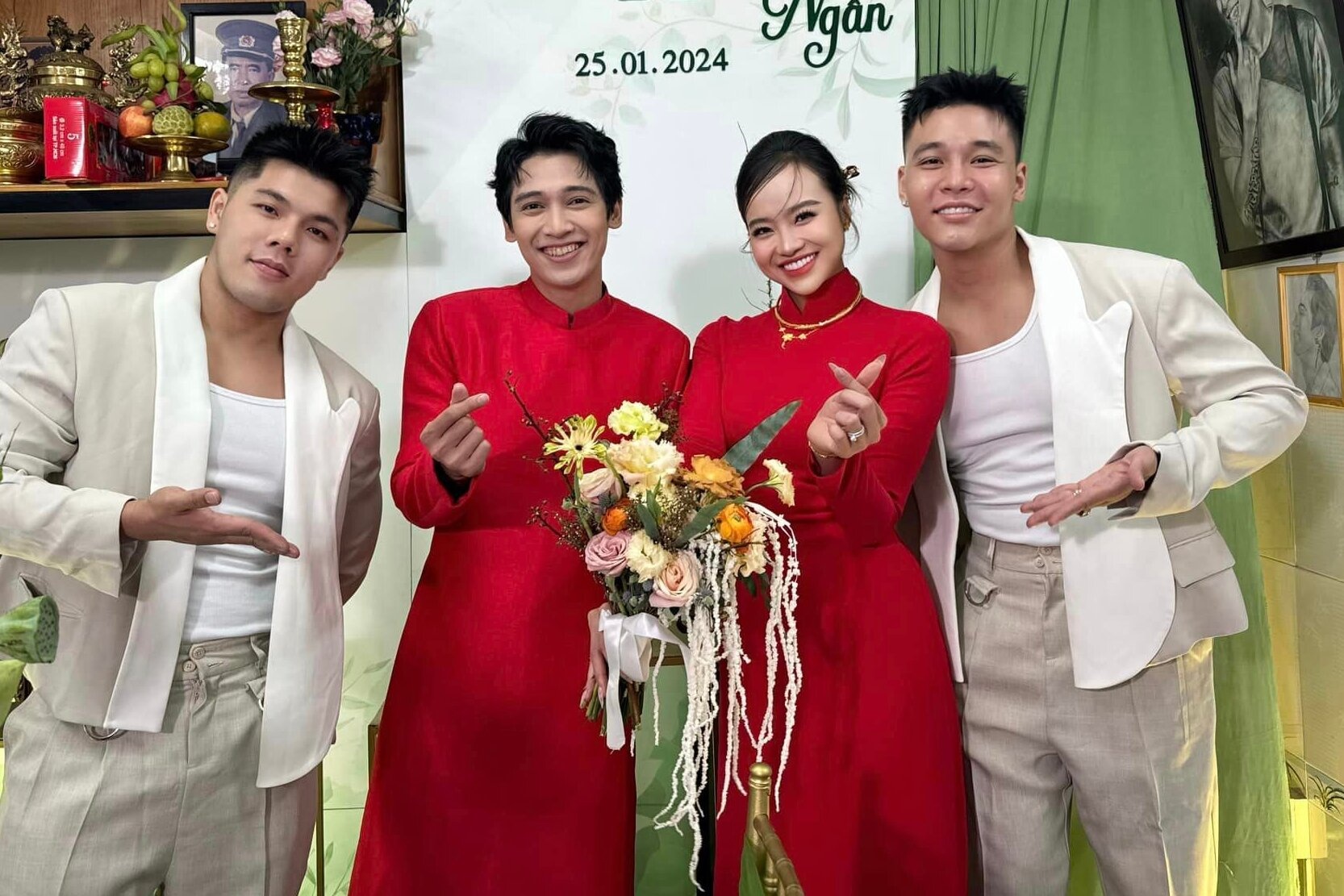 Le tan hon cua Tronie Ngo, Kieu Ngan hinh anh