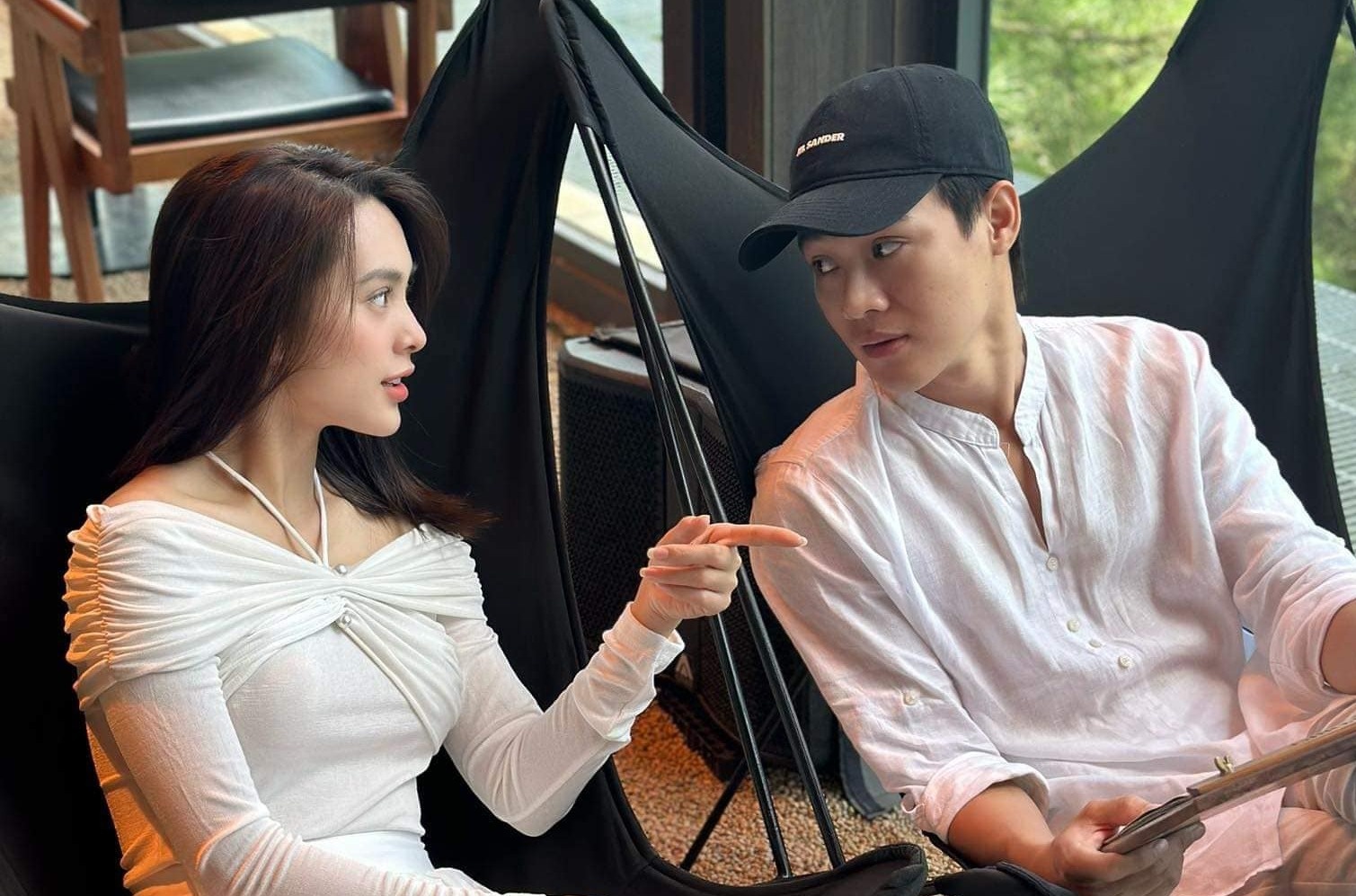 Quynh Luong va Tien Phat ky niem mot nam hen ho hinh anh