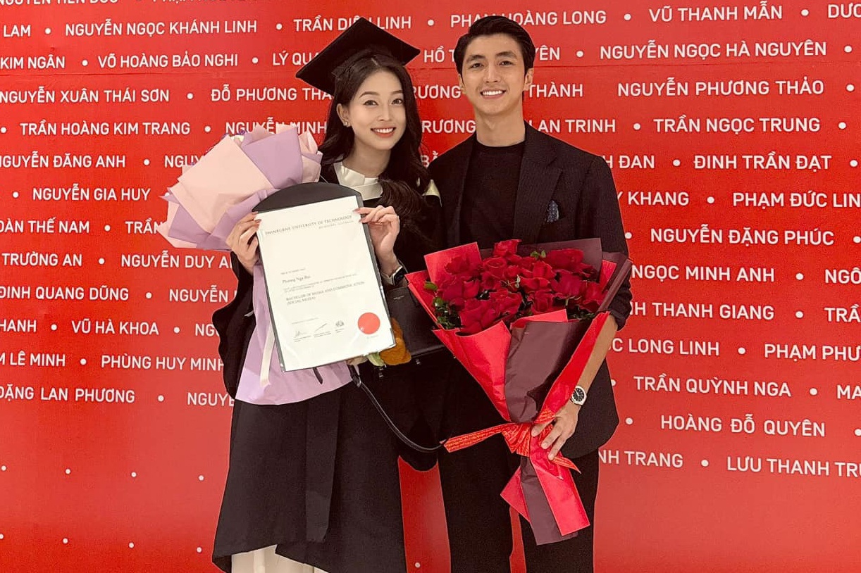 A hau Phuong Nga tot nghiep cu nhan hinh anh