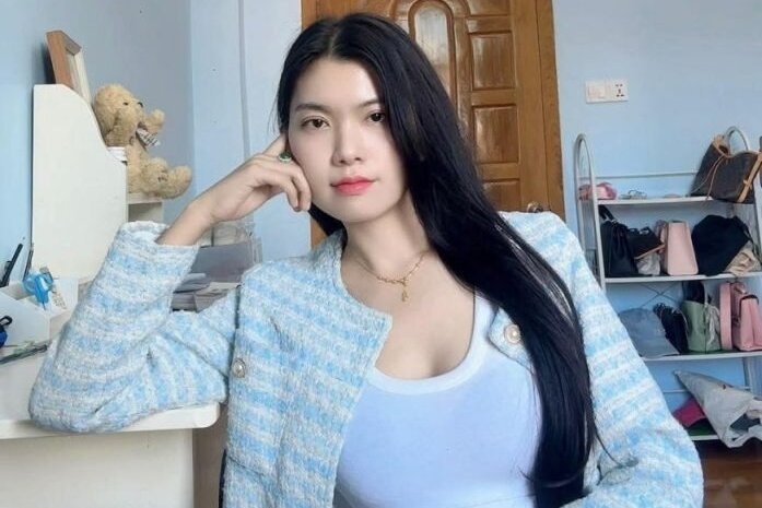 Hoa hau Myanmar qua doi trong tran dong dat hinh anh