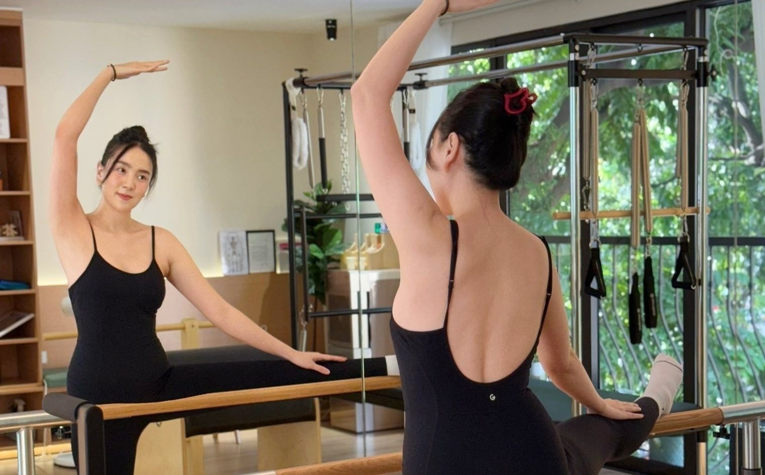 MC Mai Ngoc khoe dang sau 3 thang sinh con hinh anh