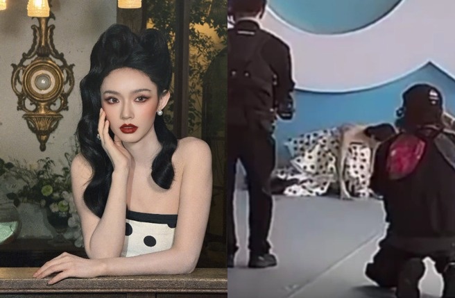 'My nhan ngu' Lam Duan vap nga tren tham do hinh anh