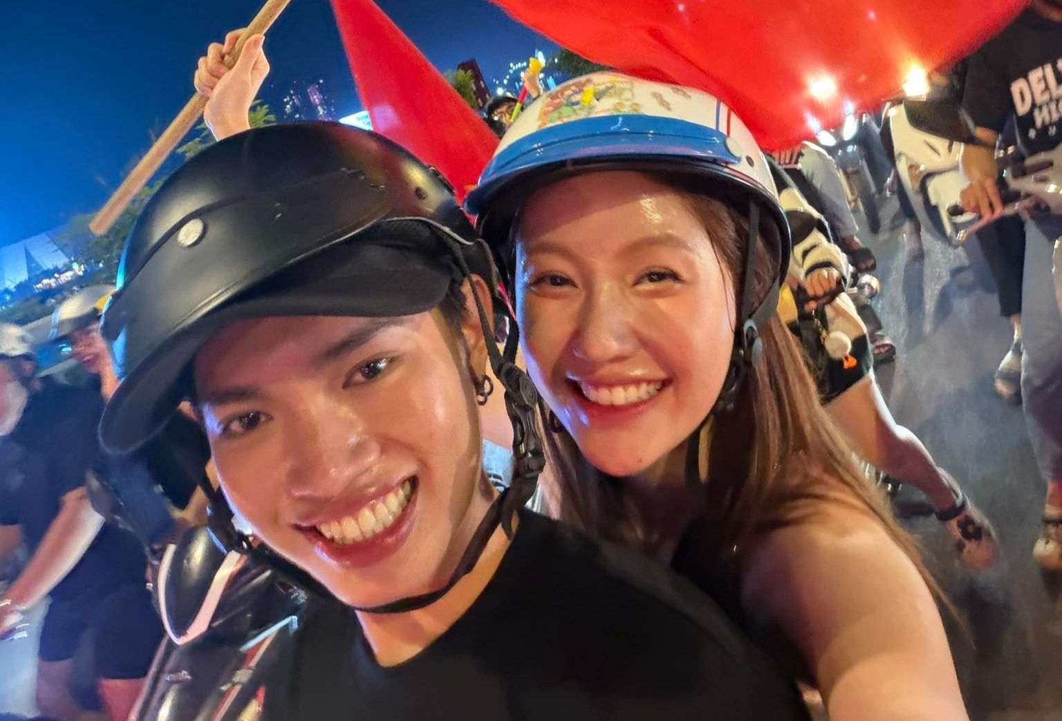 Em gai Tran Thanh gap su co khi 'di bao' cung Phap Kieu hinh anh