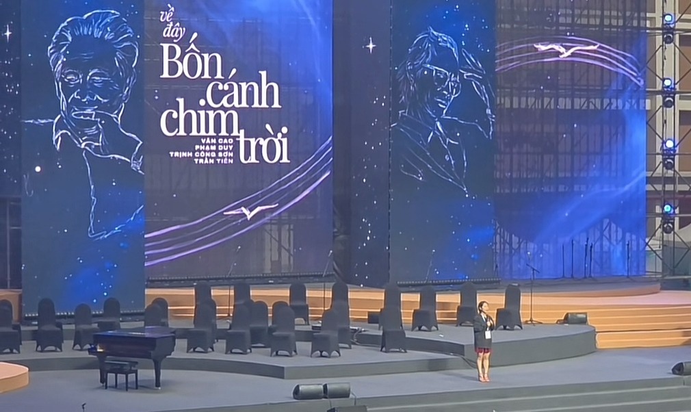 Toan canh vu huy dem nhac 'Ve day bon canh chim troi' hinh anh