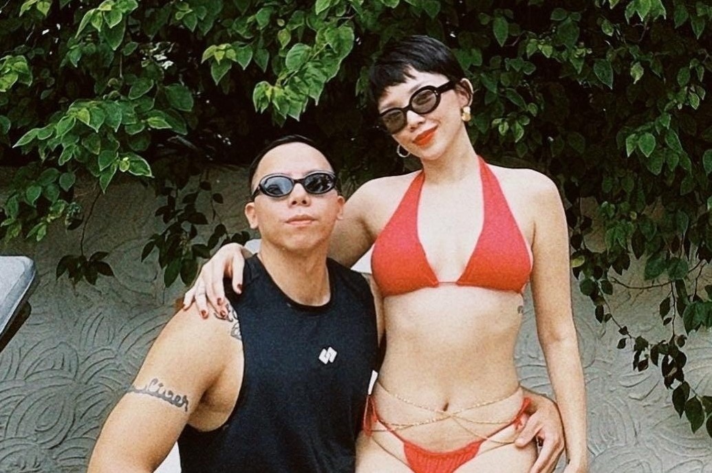 Toc Tien va Touliver truoc khi ly hon hinh anh