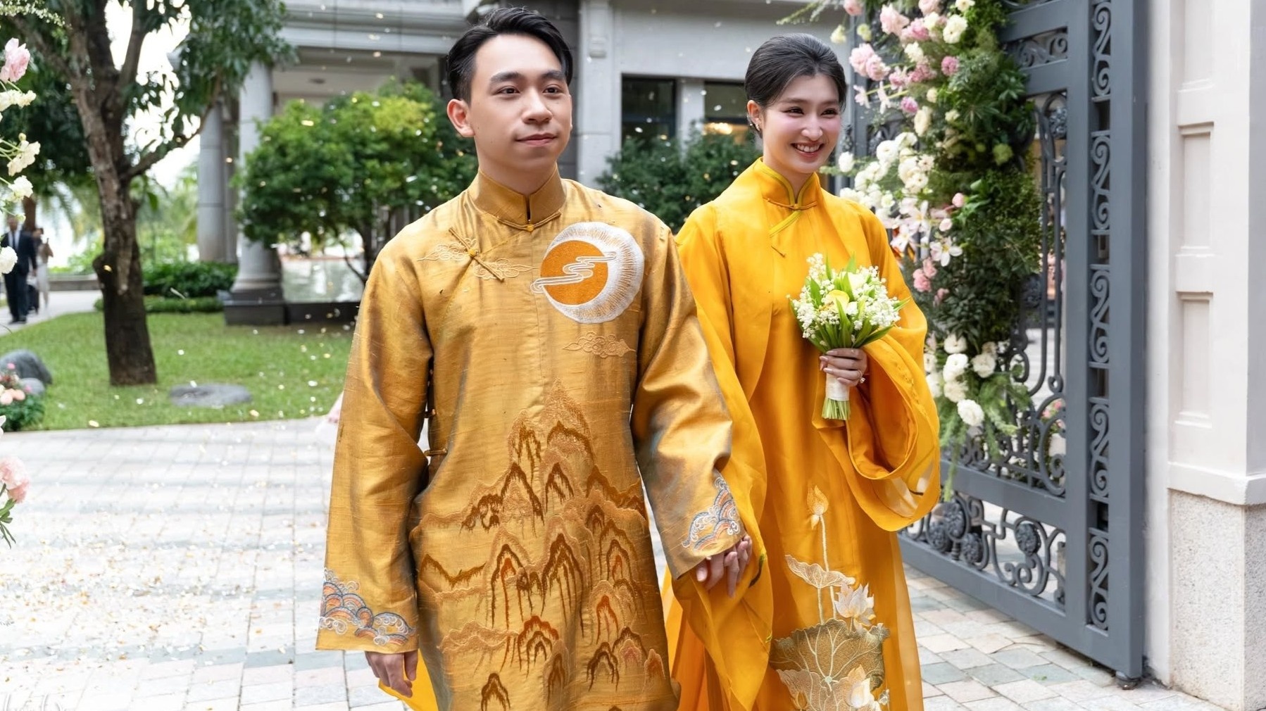 Le Hang thuan cua Phuong Nhi va doanh nhan Minh Hoang hinh anh