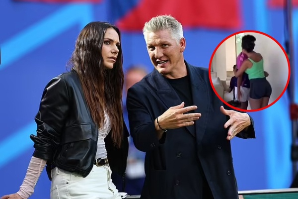 Schweinsteiger bi ban gai Ronaldo lam phan tam hinh anh