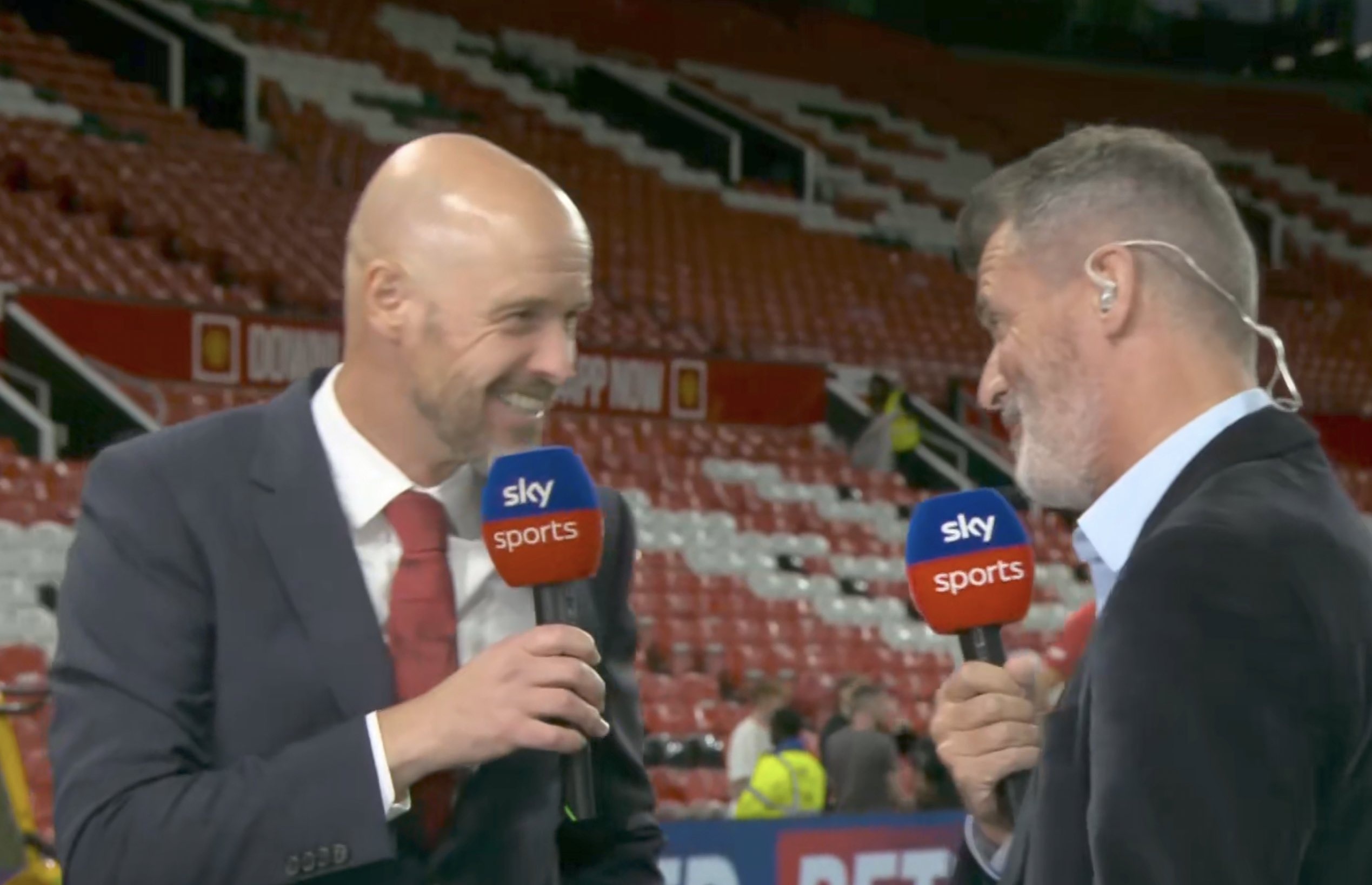 Ten Hag ‘dau khau' voi Roy Keane hinh anh
