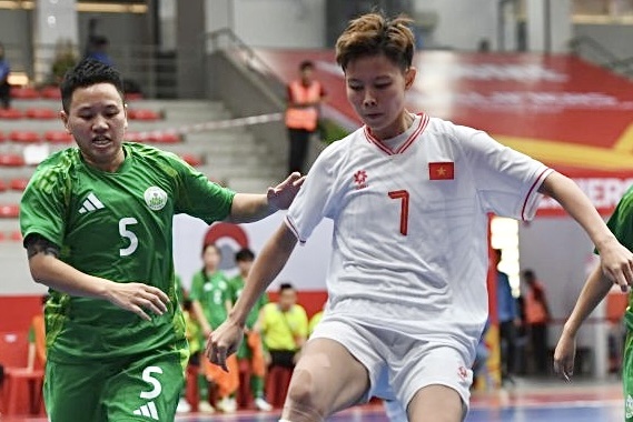 Tuyen futsal nu Viet Nam thang 21-0 hinh anh