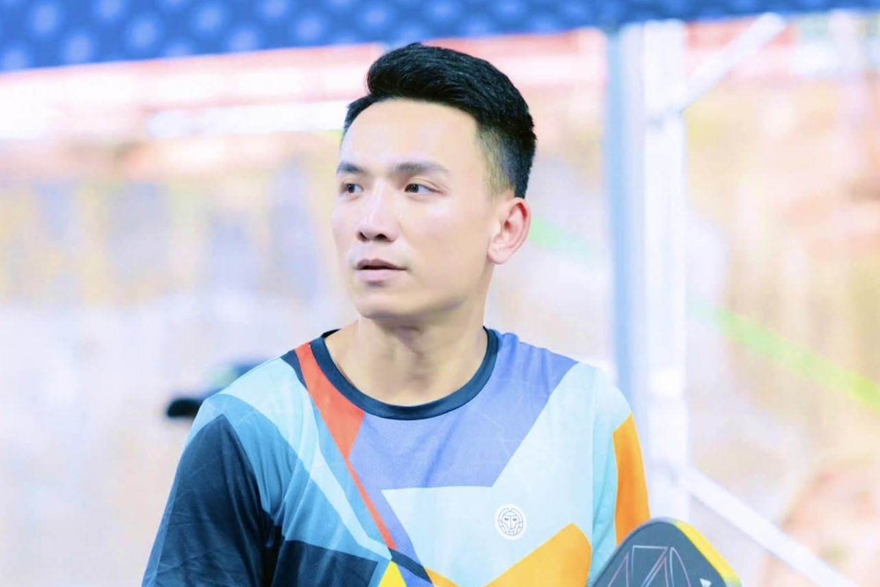 VDV chui trong tai o giai pickleball quoc gia hinh anh