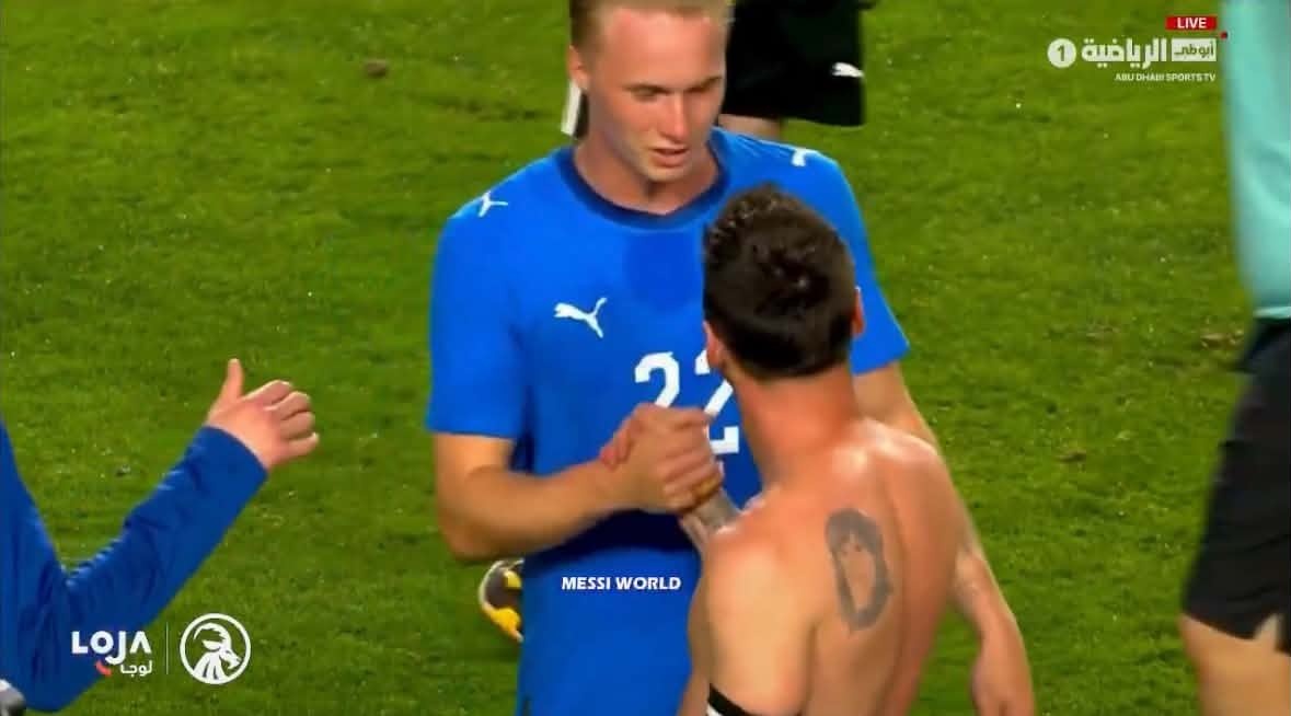 Messi doi dau voi con trai cua dong doi cu hinh anh