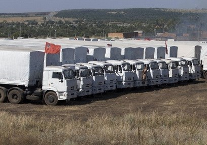 Dan quan Donetsk bat toan biet kich tan cong doan xe cuu tro hinh anh