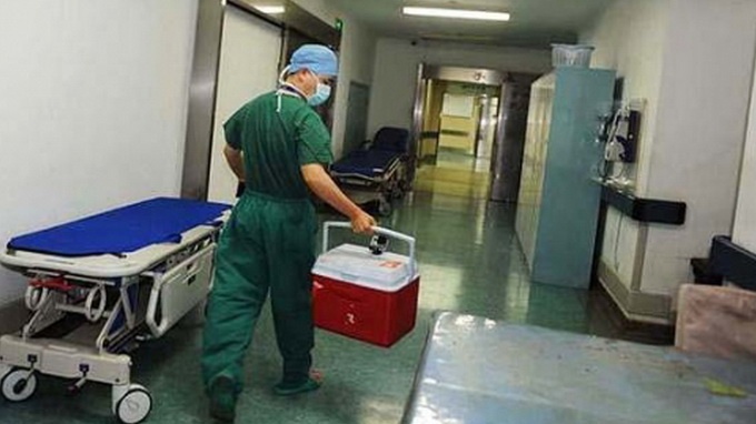 Những quả thận người được vận chuyển đến một bệnh viện lớn ở Bắc Kinh để bán cho bệnh nhân có nhu cầu cấy ghép - Ảnh:scmp